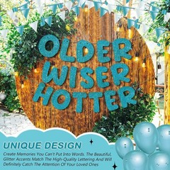 Funny Teal Glitter Birthday Banner Set – Pre-Strung for Effortless Celebrations