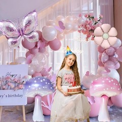 Fairy Balloons For Birthday Party,10pack Pink Purple Mushroom Balloons,butter…