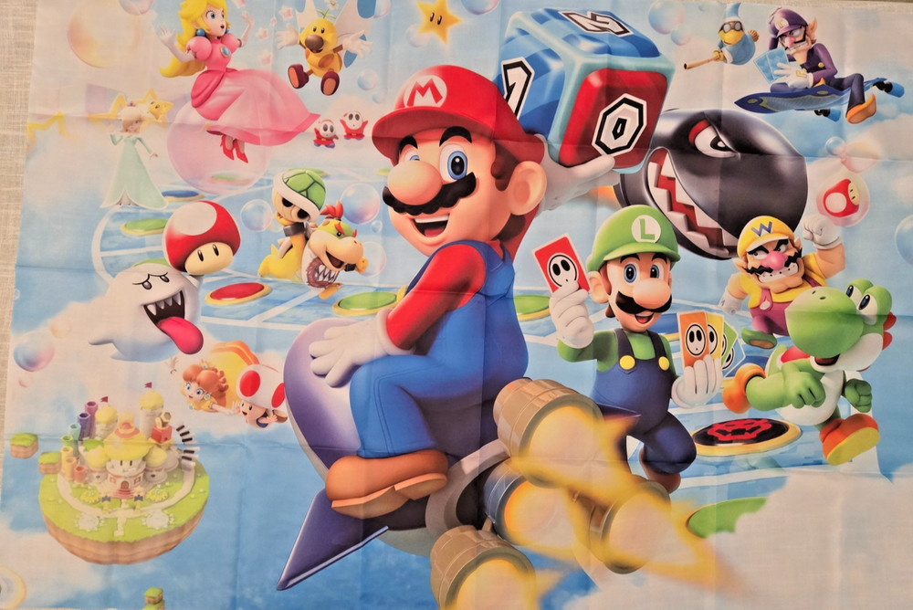 Video Games Mario Party Supplies Birthday Decor Statute Party Favor Bag Mask