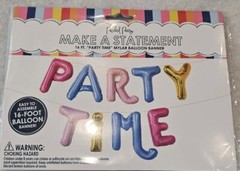 Balloon Banner 16 Foot Party Time New Seal