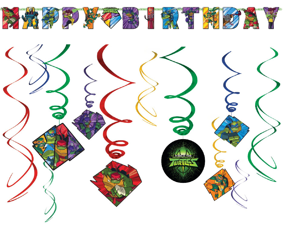 TMNT Teenage Mutant Ninja Turtles Birthday Party Decorations Add Any Age Banner
