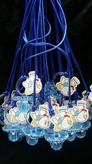 12Pcs~Baby Shower~Pacifier Necklaces,Boy, Game Prizes, Boy, Favors,niño