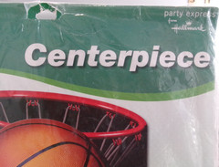 Hallmark Party Express Tabletop Basketball Centerpiece, Birthday Party, Sealed,