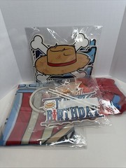 One Piece Theme Birthday Party Supplies Balloons, Banner, Backdrop, Cake Toppers