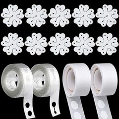 Reusable Balloon Decoration Accessories Combo of Flower Clips Glue Dot Tape and