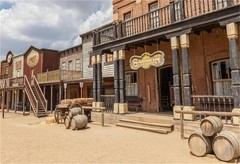Laeacco 7x5ft Photography Background Old Wild West Cowboy Town Salo… Fast Ship
