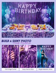 143Pcs Demon Themed Hunters Birthday Tablecloth Decorations, Kpop Party Supplies