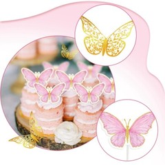 Butterfly Birthday Decoration set -Pink Birthday Decoration set for girls