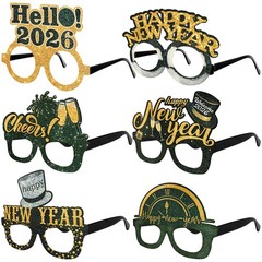 New Years Glasses 2026 – Plastic Gold and Black – Party Supplies for NYE