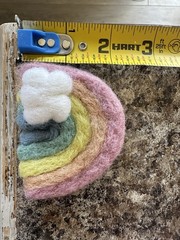 Handmade Felt Rainbows-Set of 10 For Garland or Decoration