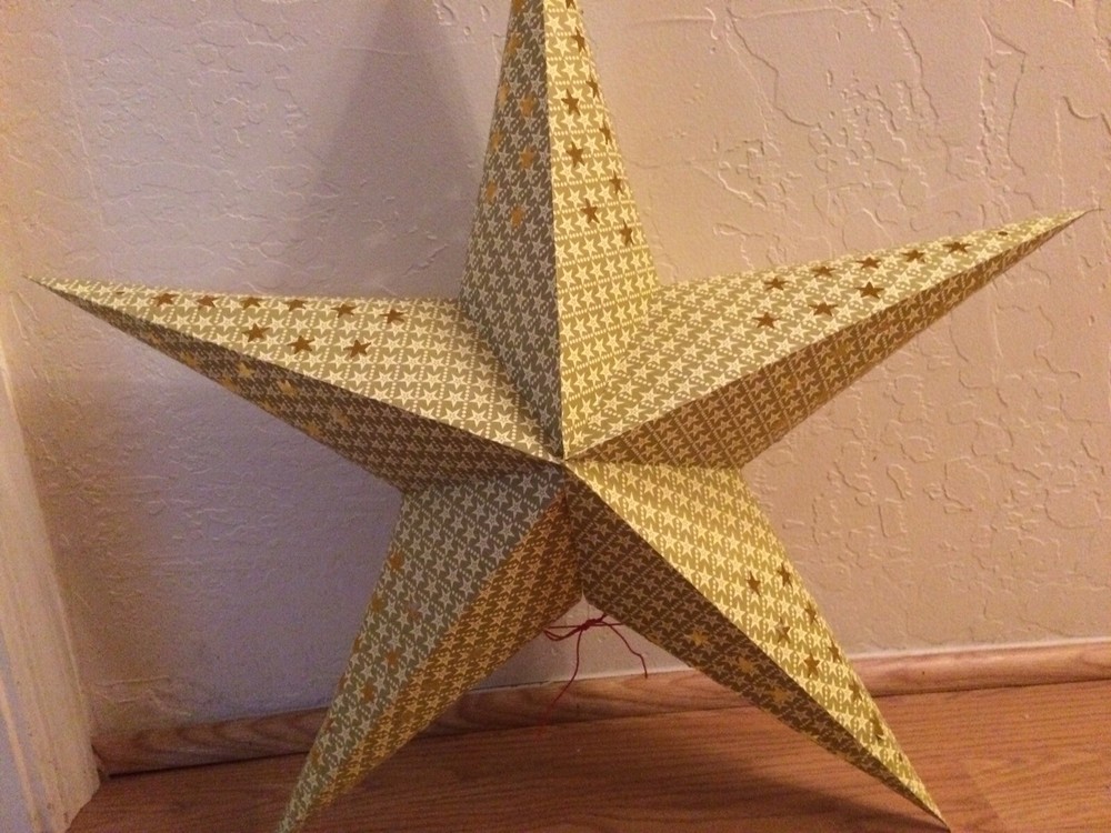 25 Inch Yellow Paper Star Hanging Lantern Home, Garden, Children’s Room, Party