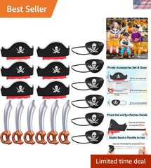 18-Piece Pirate Accessories for Kids – Perfect for Birthdays, Halloween & More