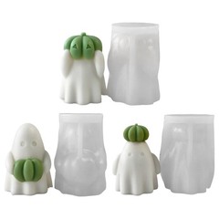 Festival Halloweens Silicone Mould Set Create Pumpkin Specters Craft