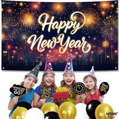 KatchOn, XtraLarge Happy New Year Banner – 72×44 inches, York City