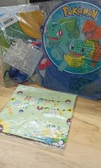 Lot 3 POKEMON Classic TABLE DECORATING KIT Party Supplies Letter Play New