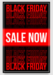 Black Friday Sale Now On Poster Retail Shop Business Large & Small Posters