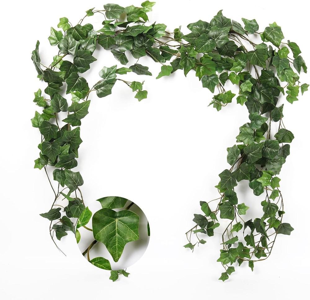 Artificial Ivy Vines Ivy Garland 2Pcs 74.8inch Fake Vines Hanging Plants with