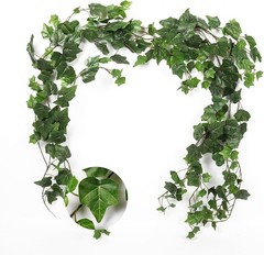 Artificial Ivy Vines Ivy Garland 2Pcs 74.8inch Fake Vines Hanging Plants with