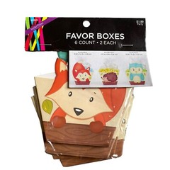 NEW Hobby Lobby Forrest Animal Owl Fox Birthday Party Invitation Favor Box Lot