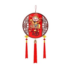 Chinese New Year Hanging Decoration God of Wealth for Parties Office Tree