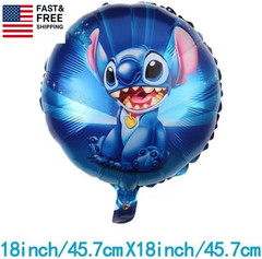 103PCS Stitch Party Supplies, Birthday Decorations Set Include Banner, Balloons