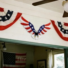 Independence Day Decorations, Metal Eagle Wall Art for Indoor Bedroom or Outdoor