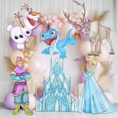Frozen Cutouts, Elsa Props, Birthday Decor, Baby Shower, Party Decoration