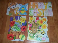 Easter Diecut Cutouts Eureka Vintage Decoration U Pick NOT a LOT