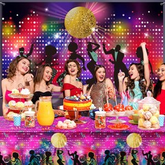 95 Pcs 70s Party Decorations Disco Party Balloons Decoration 70’s Party Bundl…
