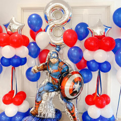 Red White and Blue Latex Balloons 100 Pack for 4Th of July Decorations Independe