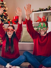 48ct Christmas Party Glasses & Headbands – 24 Unique Festive Designs