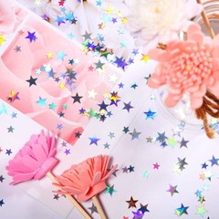60g Star Confetti Glitter Table Confetti Metallic Foil Stars for Christmas Pa…