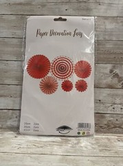 Whaline Fall Party Decorations Orange Hanging Paper Fans Autumn Paper Pompoms…
