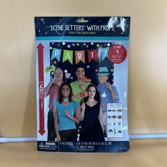 Four Piece With 12 Photo Props Party Scene Setters. Celebrations.