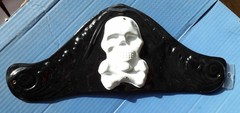 2 Pirate Ships Centerpieces Vtg Stand-Up NIP Cardboard Paper Art & Plastic Hat