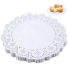 100 Pieces Paper Doilies, 12 Inch Doilies for Food, Disposable Lace Paper Doi…