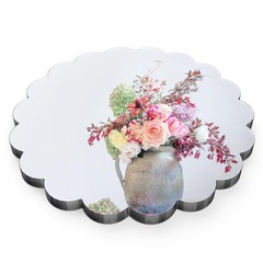6 Pack 10 Inch Round Mirror Centerpieces for Tables Shatterproof Acrylic Scal…