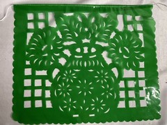 2 Pack 10 Pieces Papel Picado Plastic Papel Picado 16’ Mexican Papel Picado