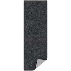 Ottomanson Door Mat Indoor Entryway Runner Rug – 1’8″ x 4’11» (Runner), Black