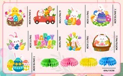 9 Pcs Easter Table Centerpieces Easter Party Decorations Bunny Table Supplies