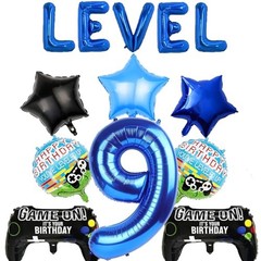 Video Games 9th Birthday Level 9 Balloons Birthday Balloons Video Game Party