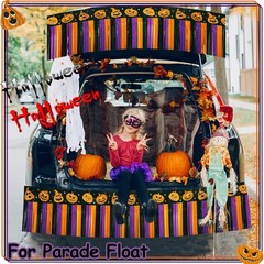 4 Pack 39Ft Halloween Parade Floats Foil Fringe