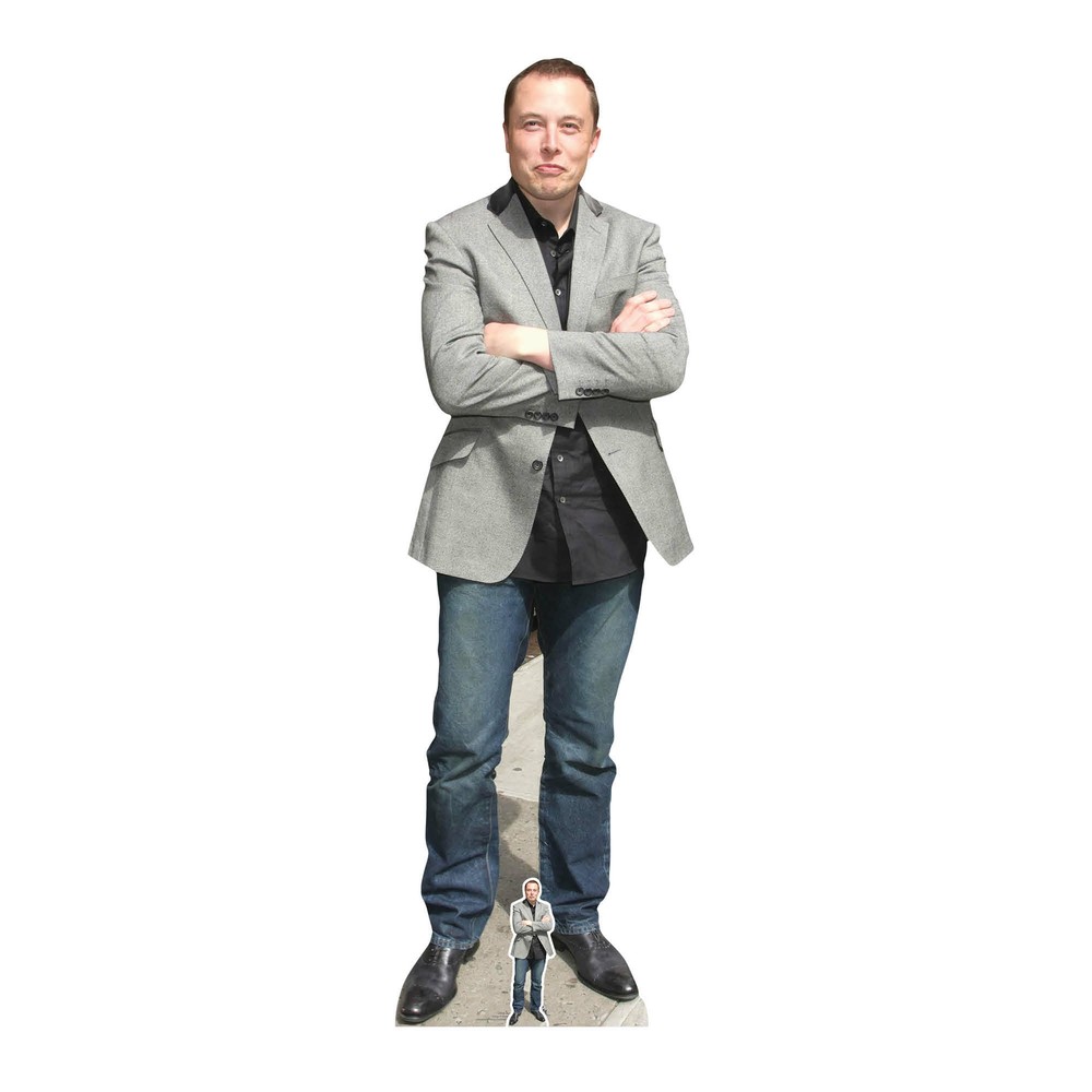 Elon Musk Lifesize Cardboard Cutout and FREE Mini Standee Celebrity Entrepreneur