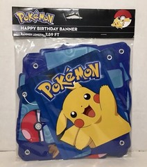 Pokémon 7.59 FT Happy Birthday Banner Pikachu – New