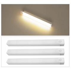 3pcs Wireless LED Motion Sensor Night Light Rechargeable for Closets and Stairs