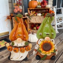 Fall Thanksgiving Pumpkin Gnomes Decorations for Home Handmade Gnomes Elf for