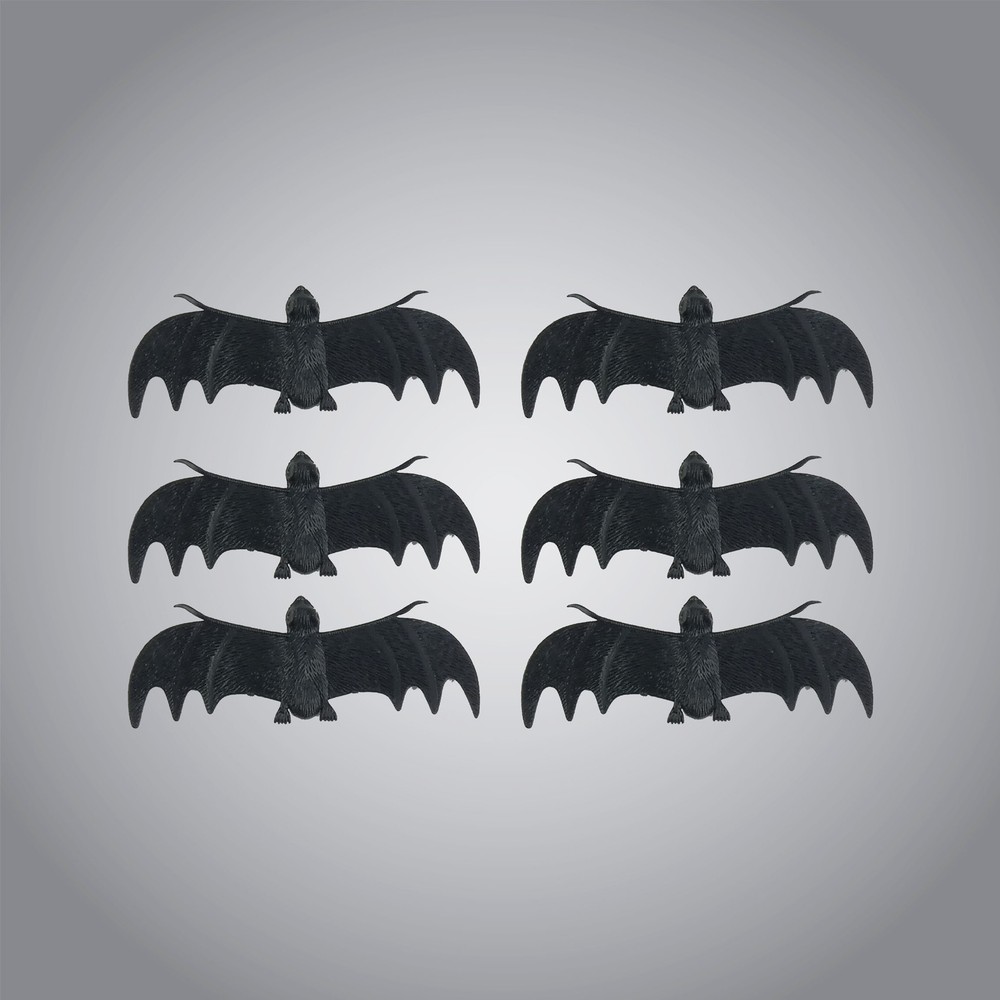 Realistic Plastic Bats Small Bat Toys Black Mini Fake Halloween Spooky Bats 13cm