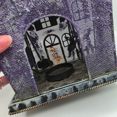 Halloween Haunted House Metal Mesh Tea Light Holder Spooky Tree Ghost Pumpkin