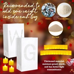 6093 Pcs Will You Be My Girlfriend Light up Letters with LED Flameless Tealig…