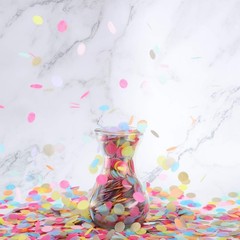 round Tissue Paper Table Confetti Dots for Wedding Birthday Party Decoration, 1.